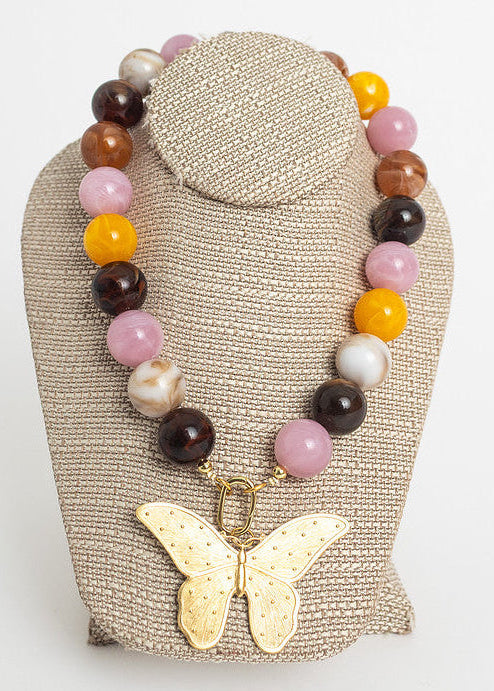 Audra Necklace Mustard