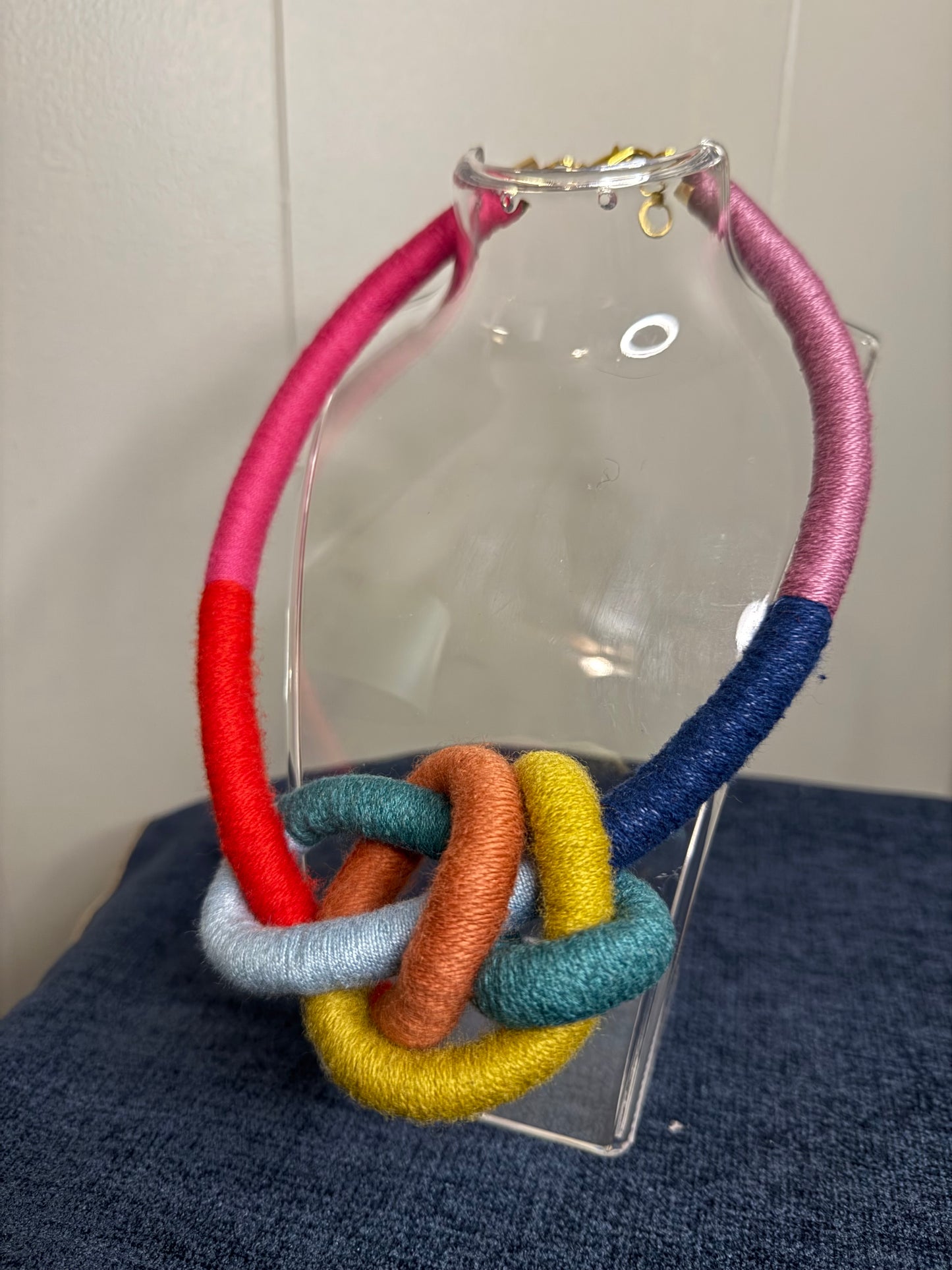 Knotty Necklace Pink Multi