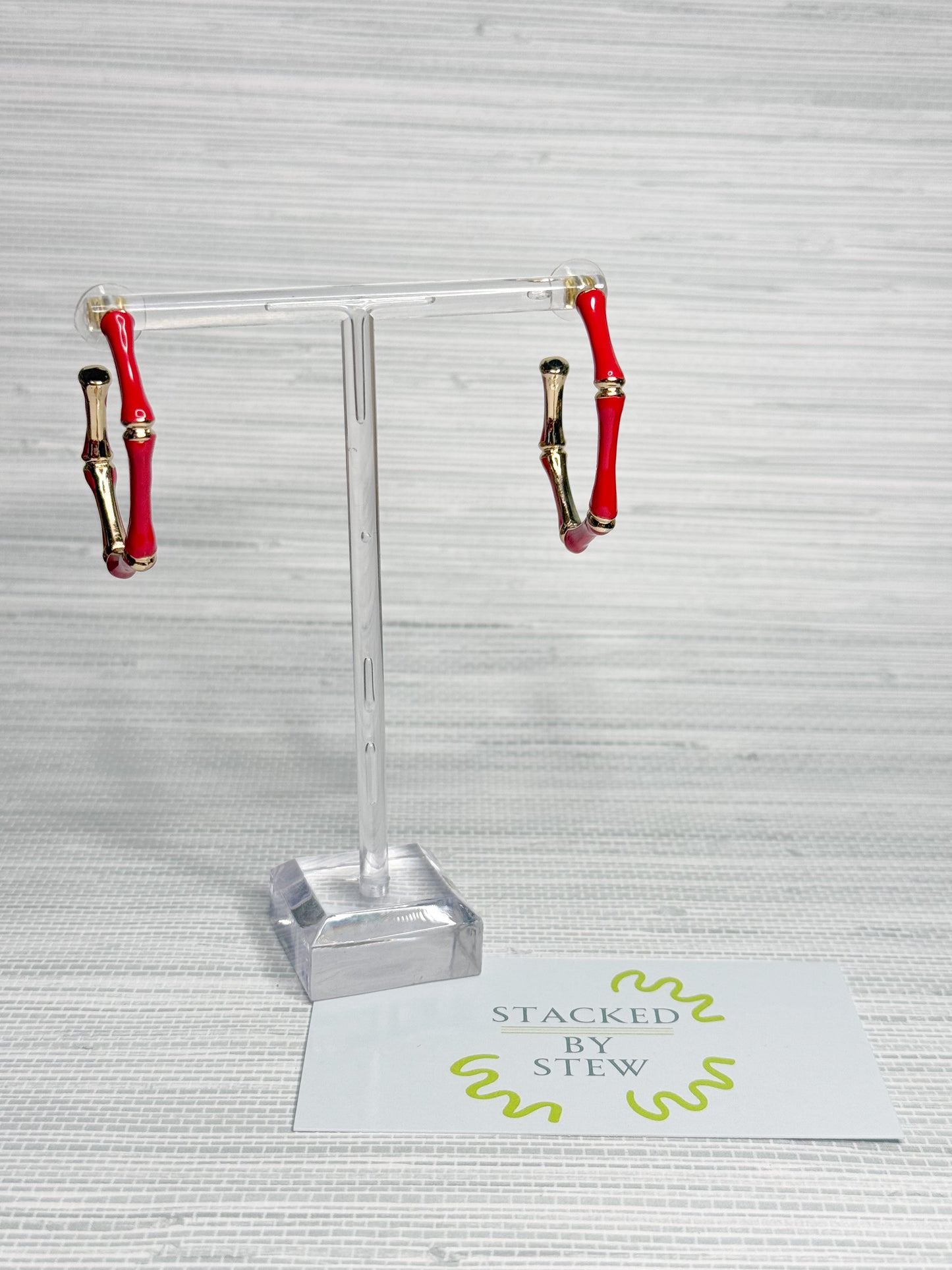 Sally Earrings Red