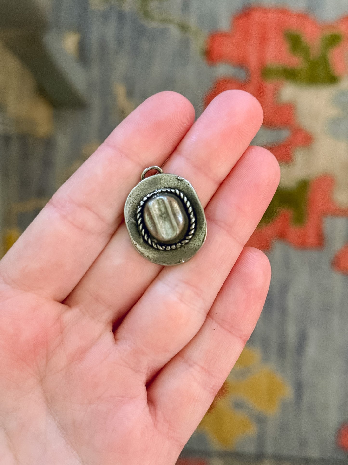 Gunmetal Cowboy Hat Charm