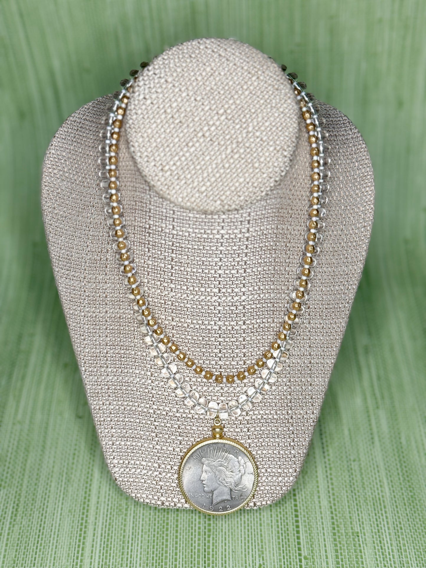 Acrylic Catherine Coin Necklace