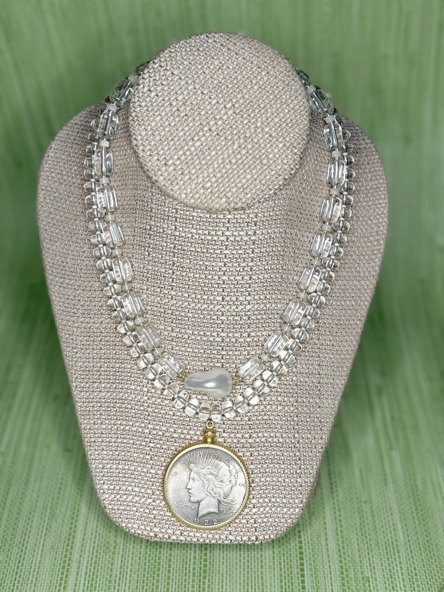 Acrylic Catherine Coin Necklace