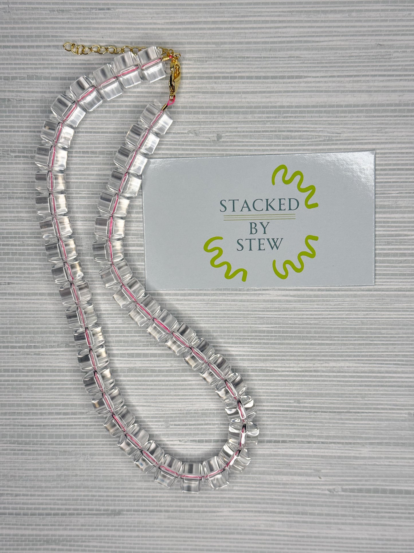 Harper Necklace Pink Quartz