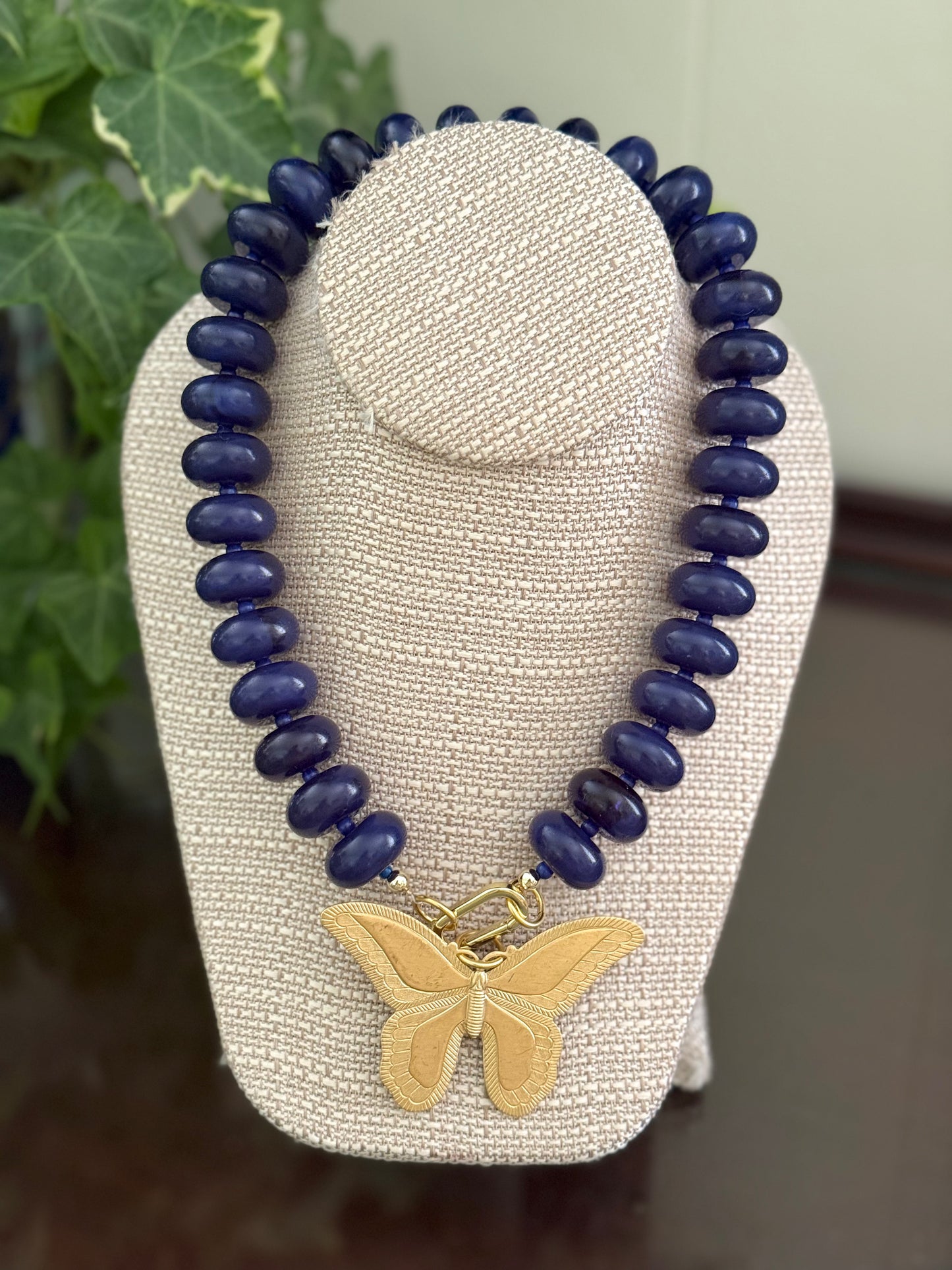 Harper Necklace Navy