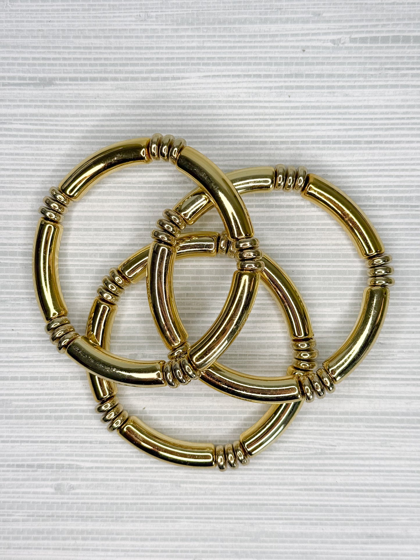 LJ Bracelet Stack Gold