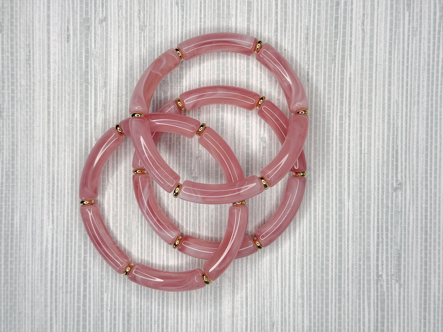 LJ Bracelet Stack Bubblegum