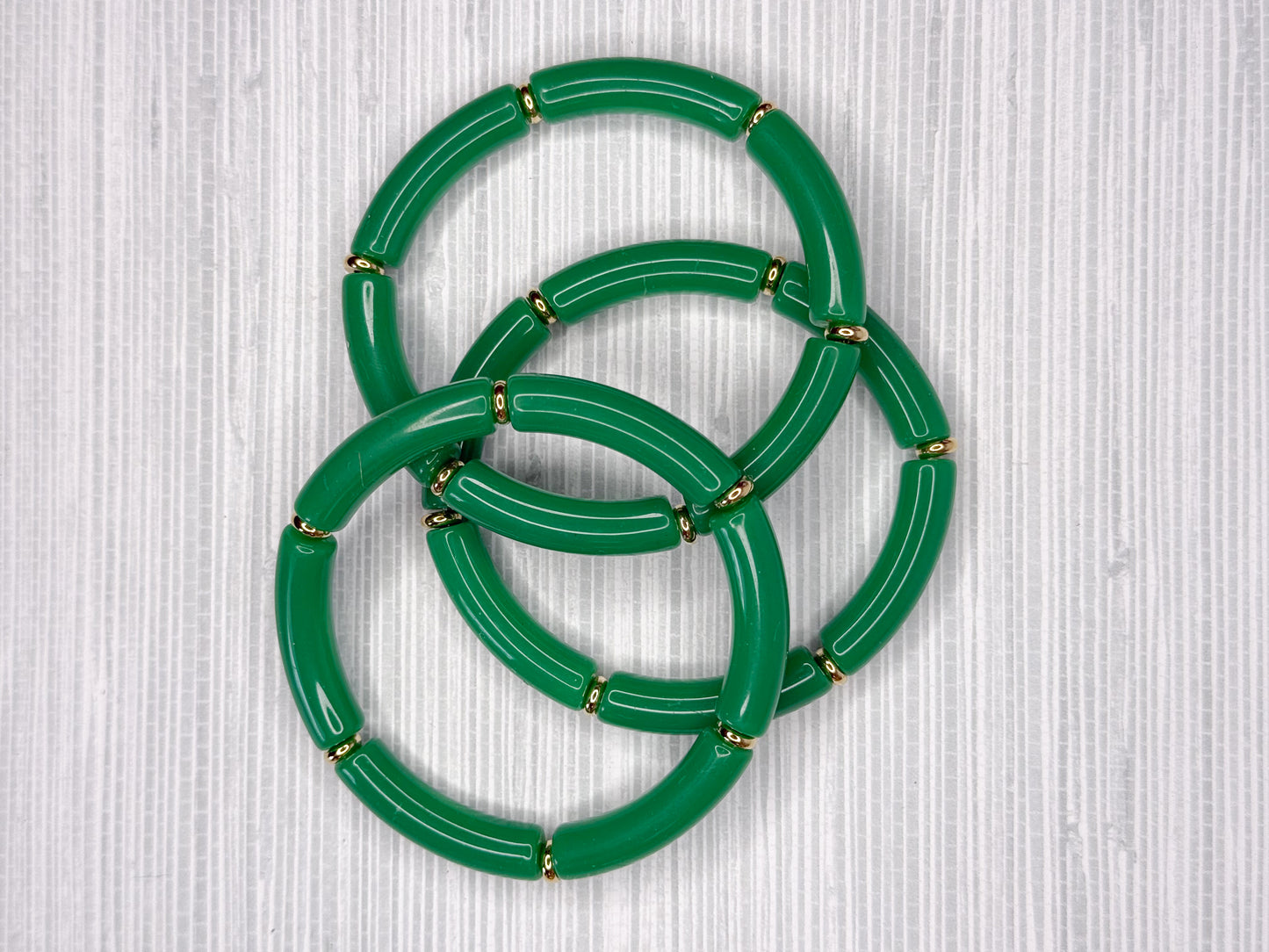 LJ Bracelet Stack Kelly Green