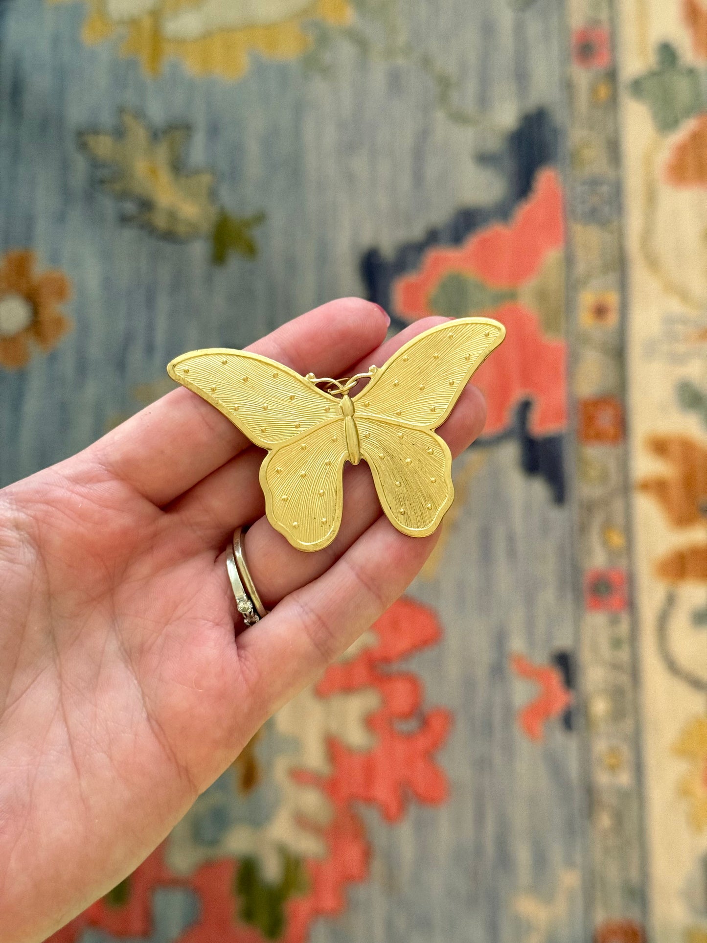 Polka Dot Butterfly Charm