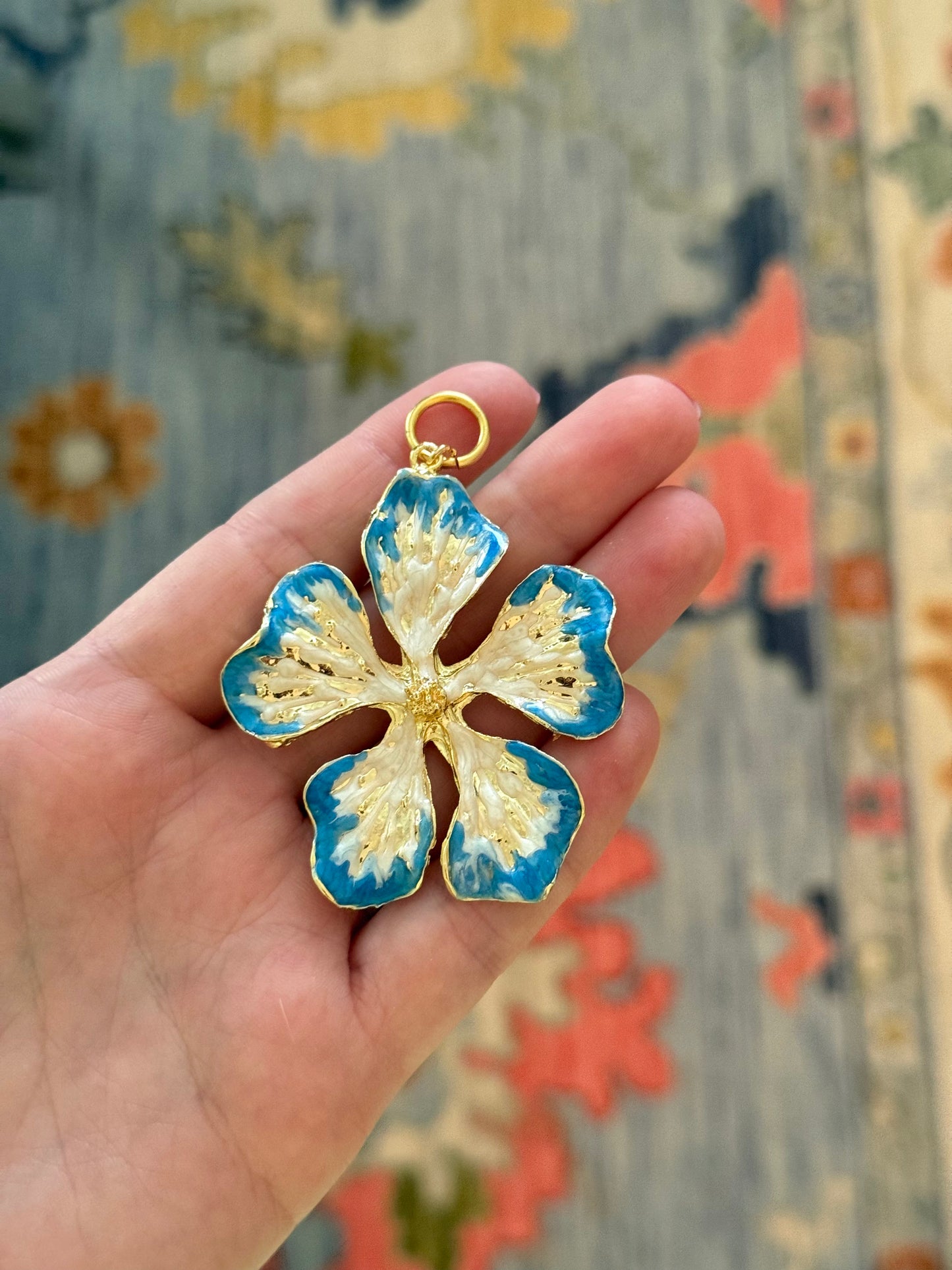 Blue Flower Charm