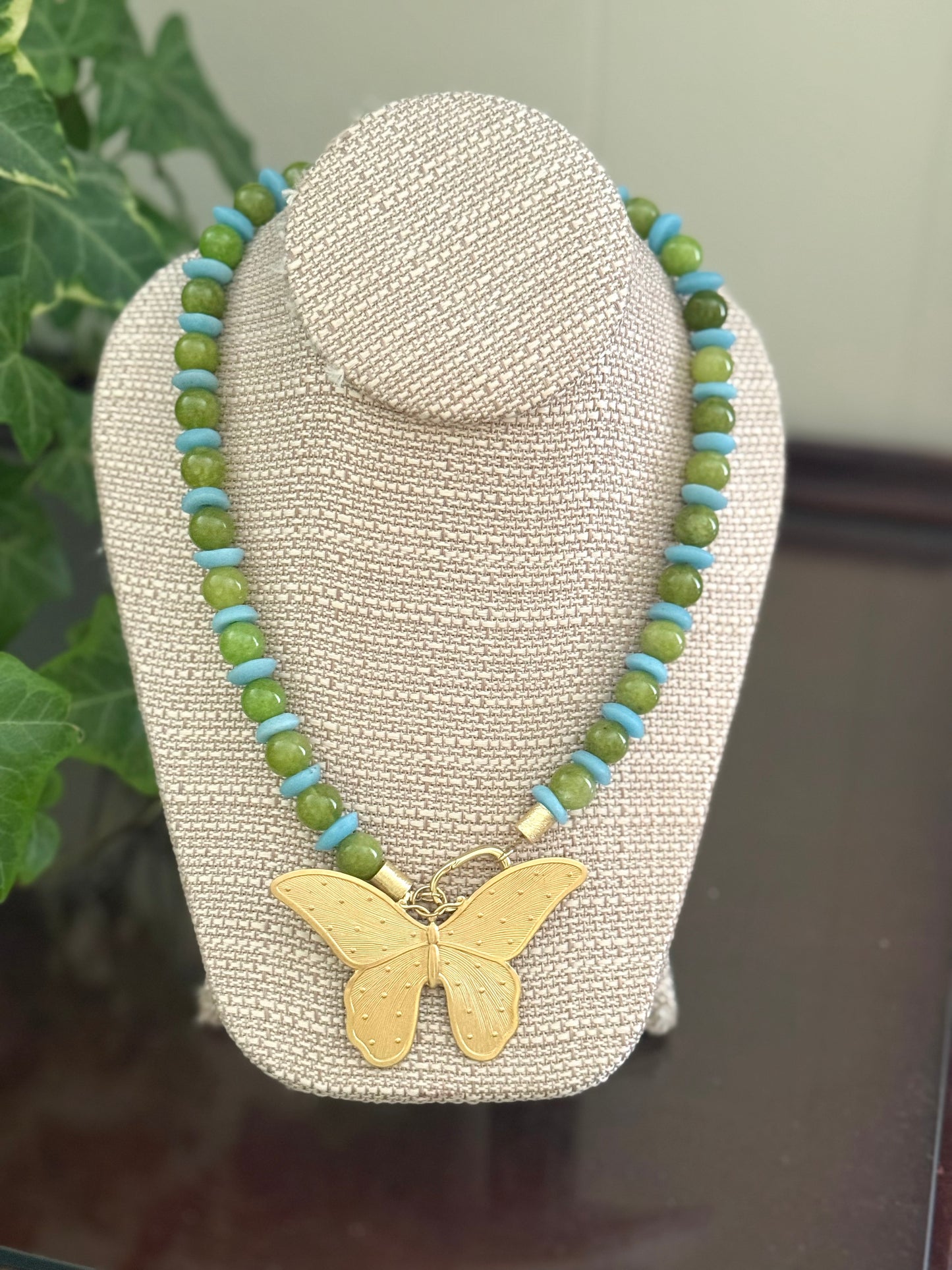 Herndon Necklace Green/Turquoise