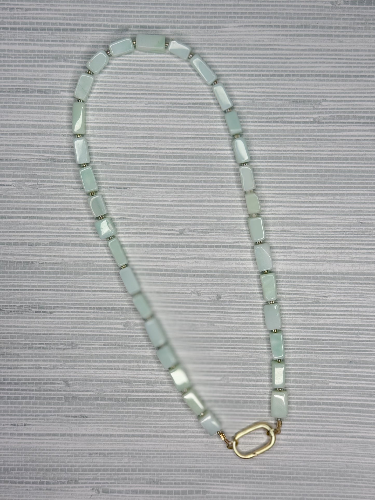 Emma Necklace Green Opal