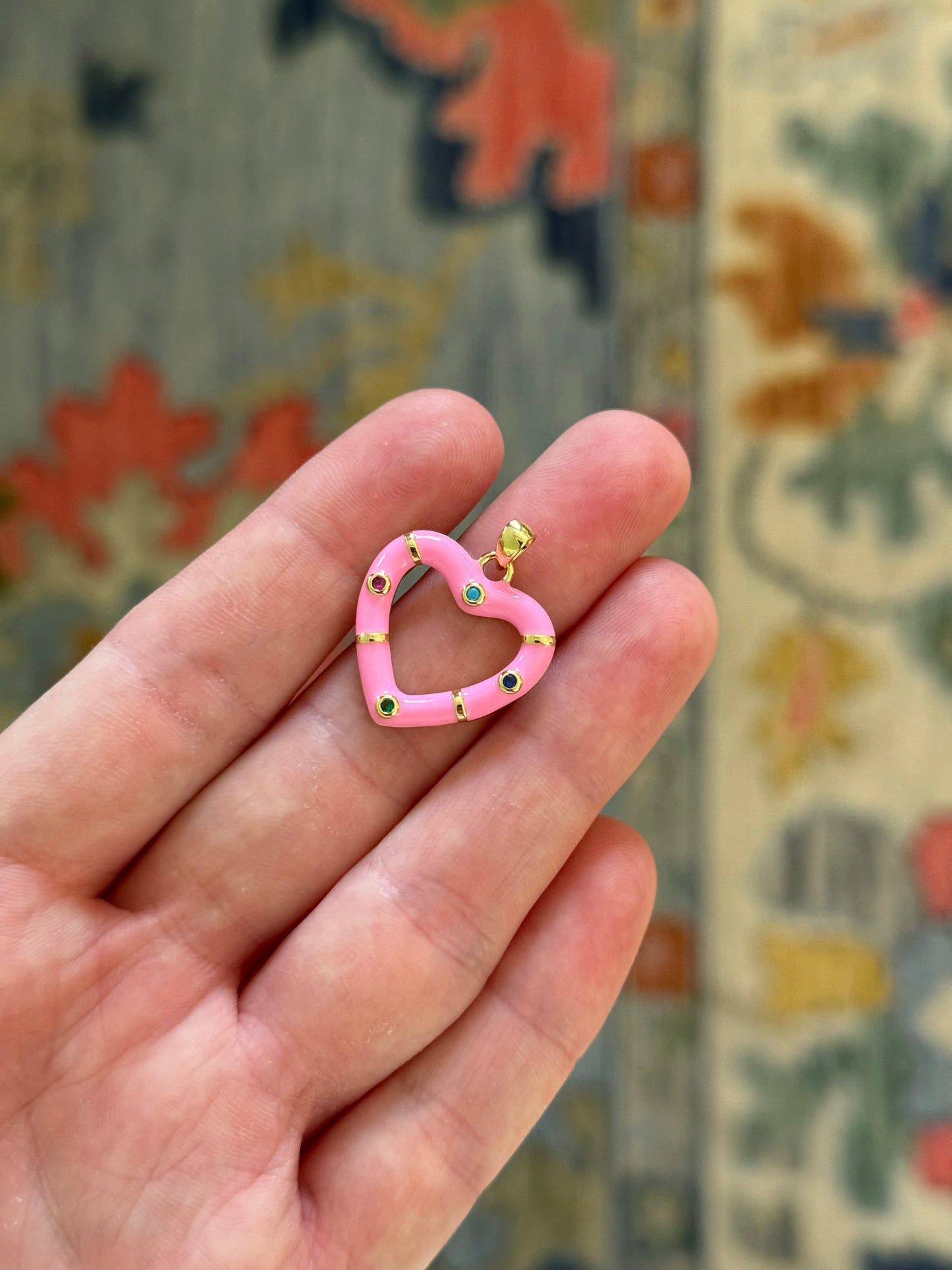 Pink Heart Charm