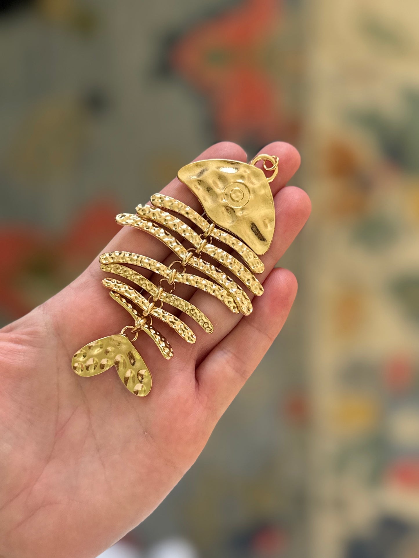 Gold Bonefish Charm