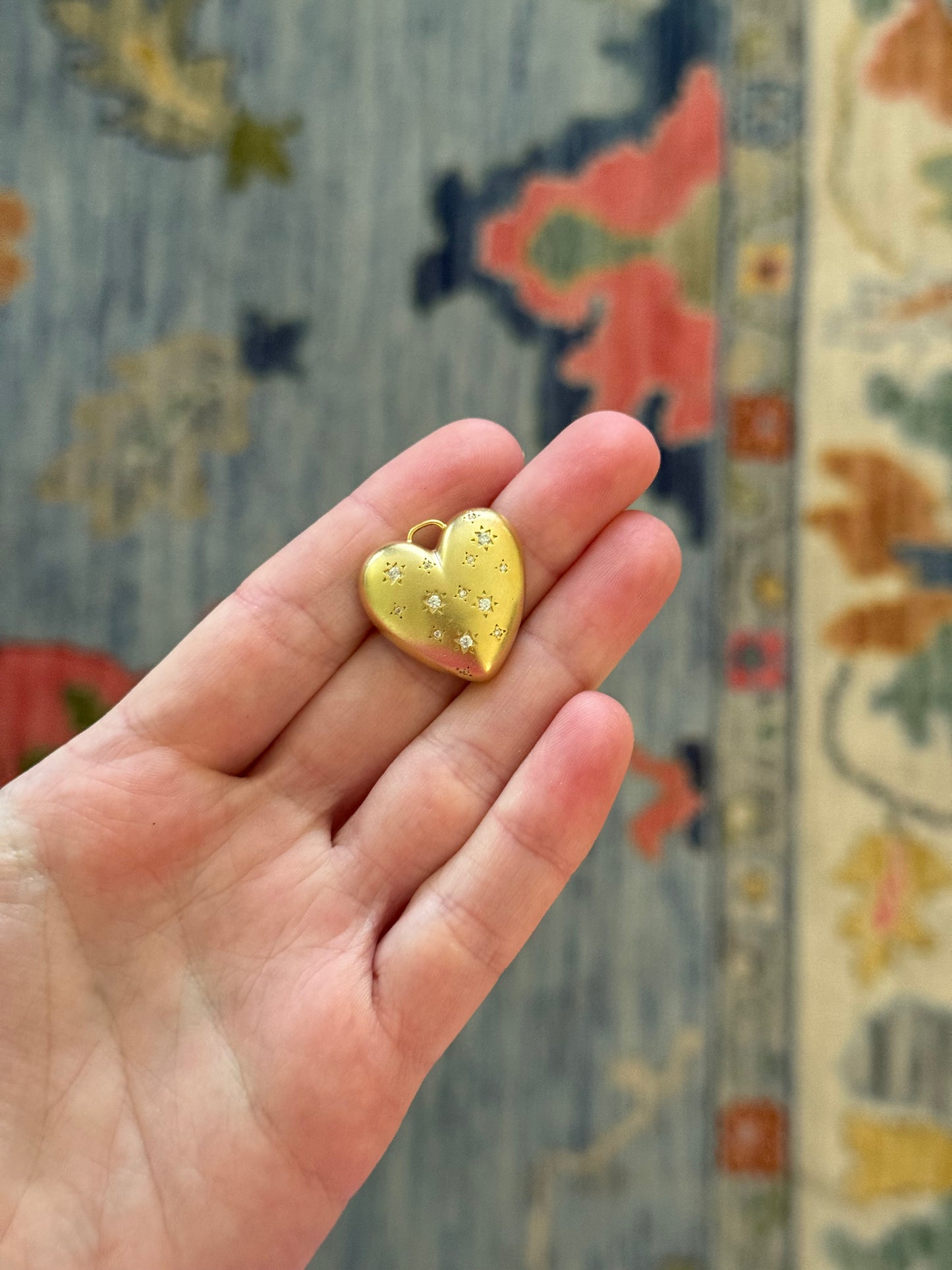 Diamond Heart Charm