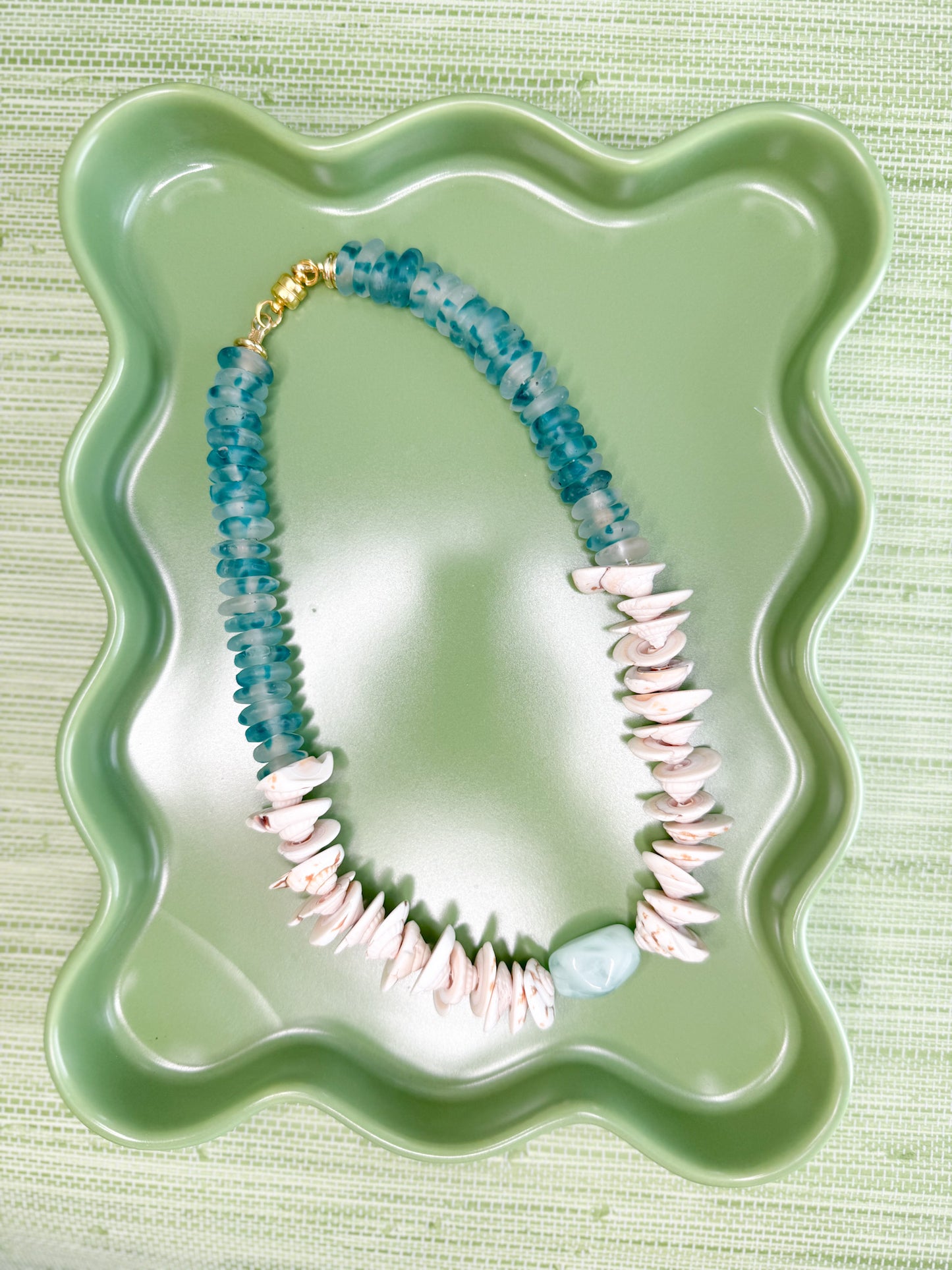 Selene Necklace Blue Stone