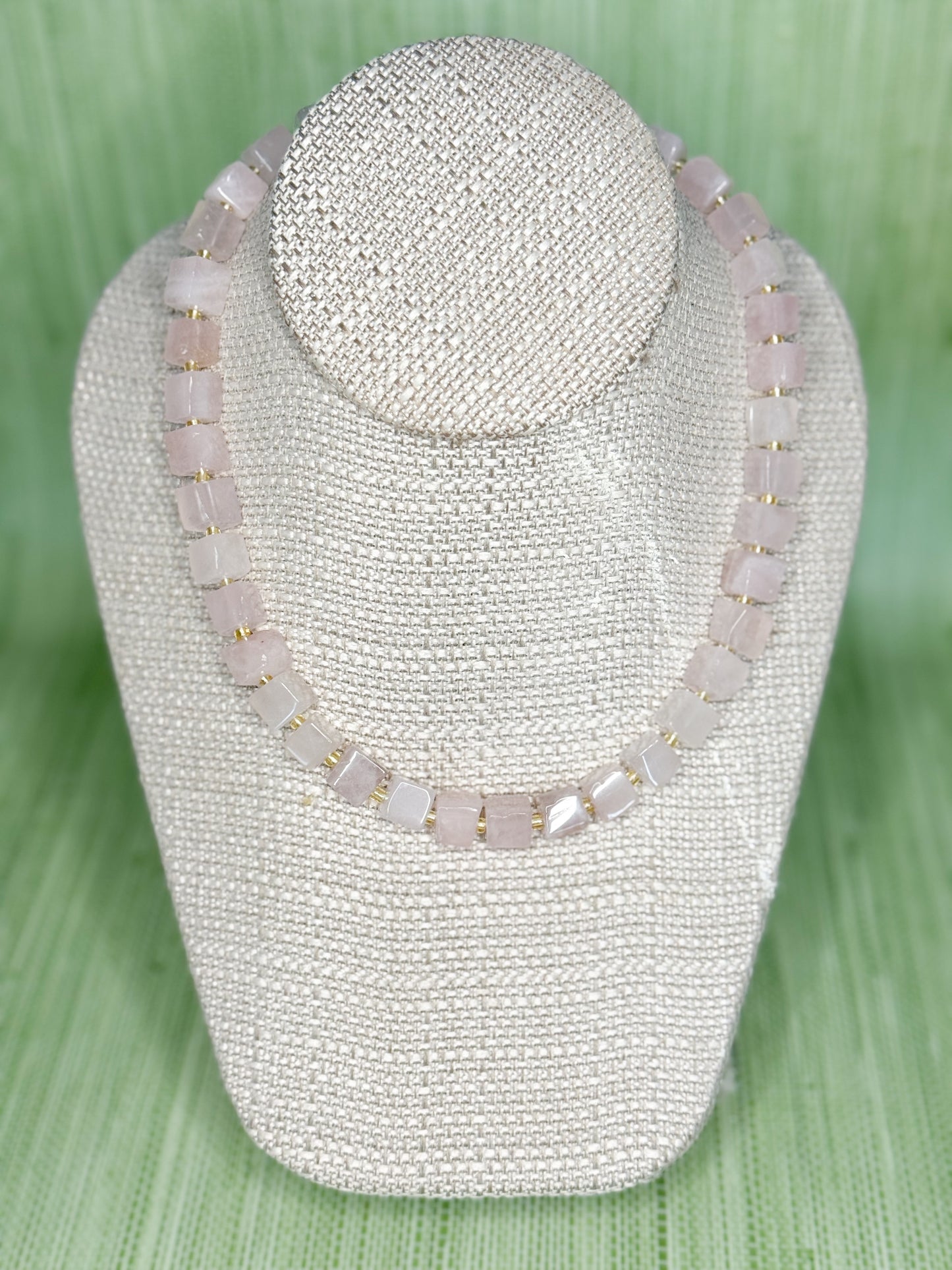 Sikes Necklace Pink Quartz