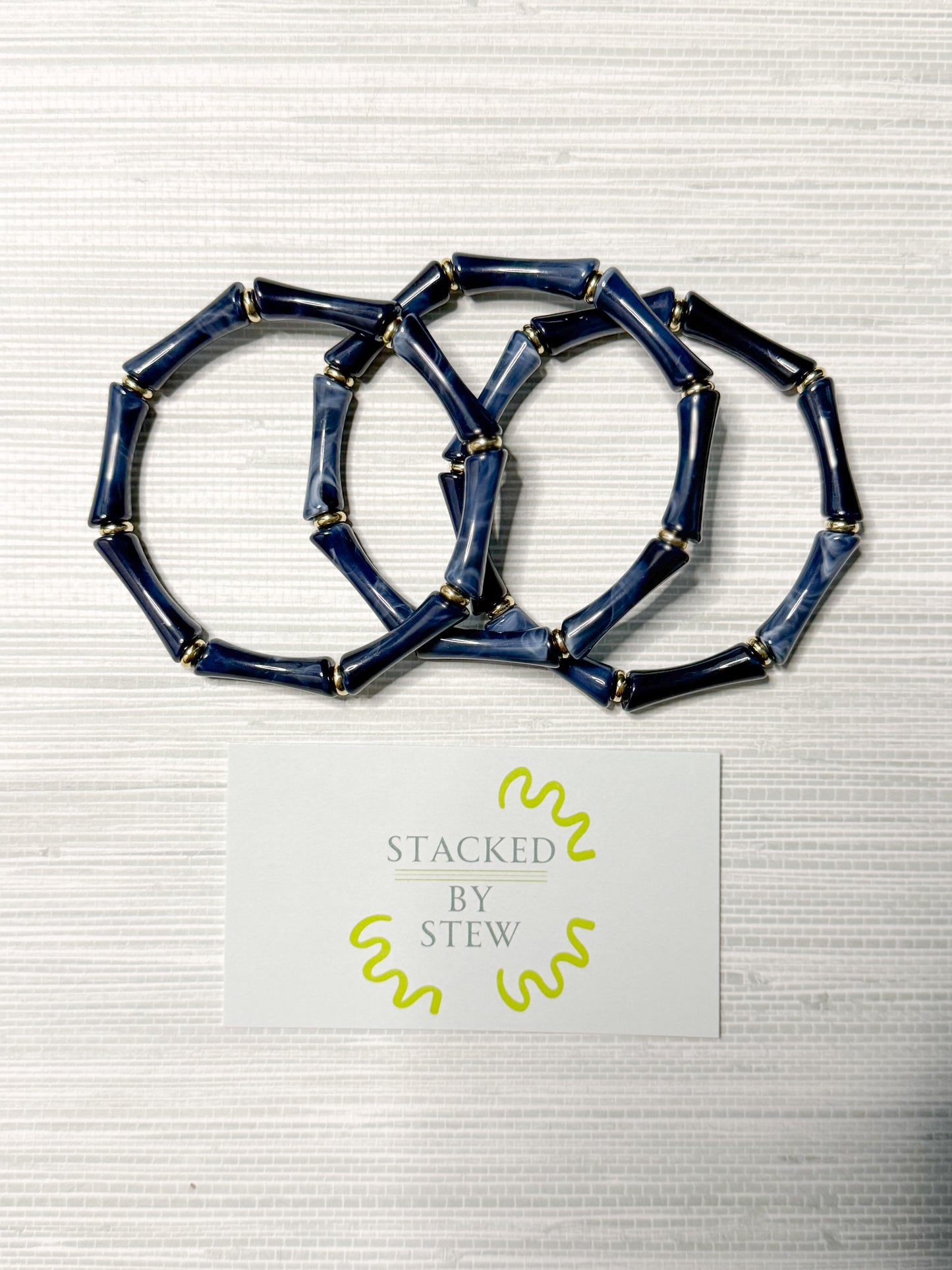 Birdie Bamboo Bracelets Navy