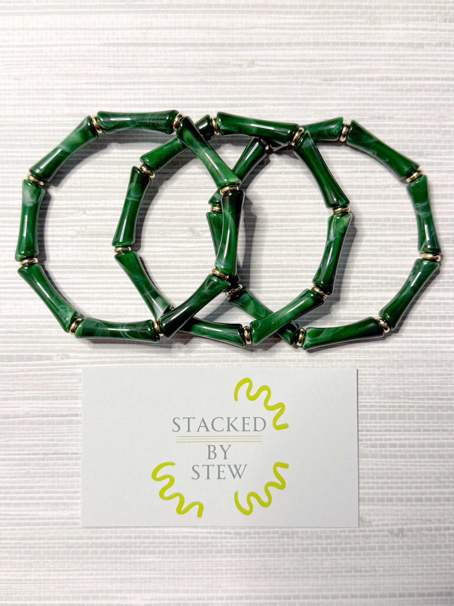 Birdie Bamboo Bracelets Green