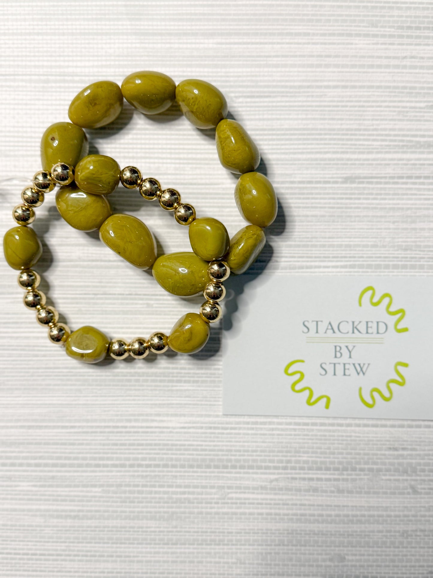 Palmer Bracelet Set Pistachio