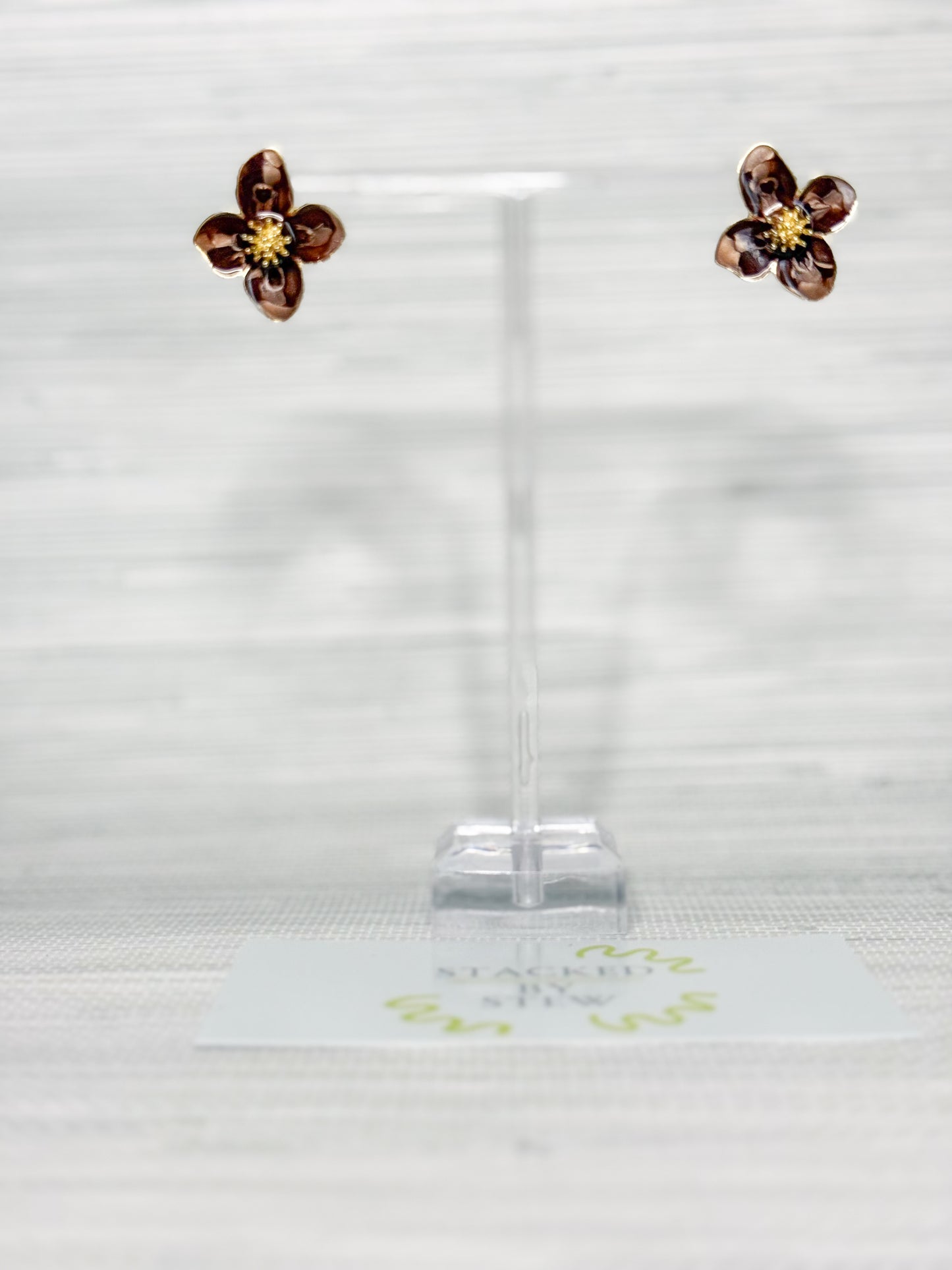 Caitlin Earrings Chocolate