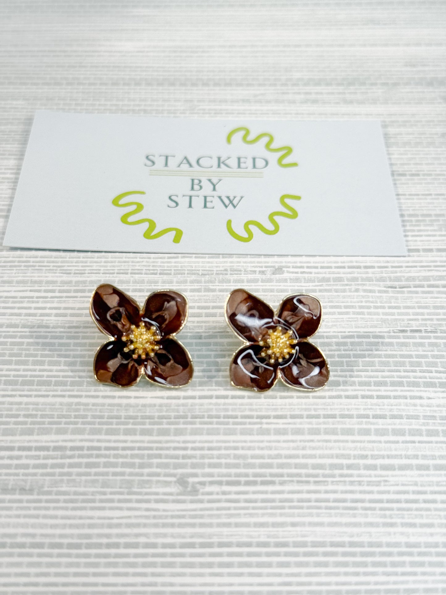 Caitlin Earrings Chocolate
