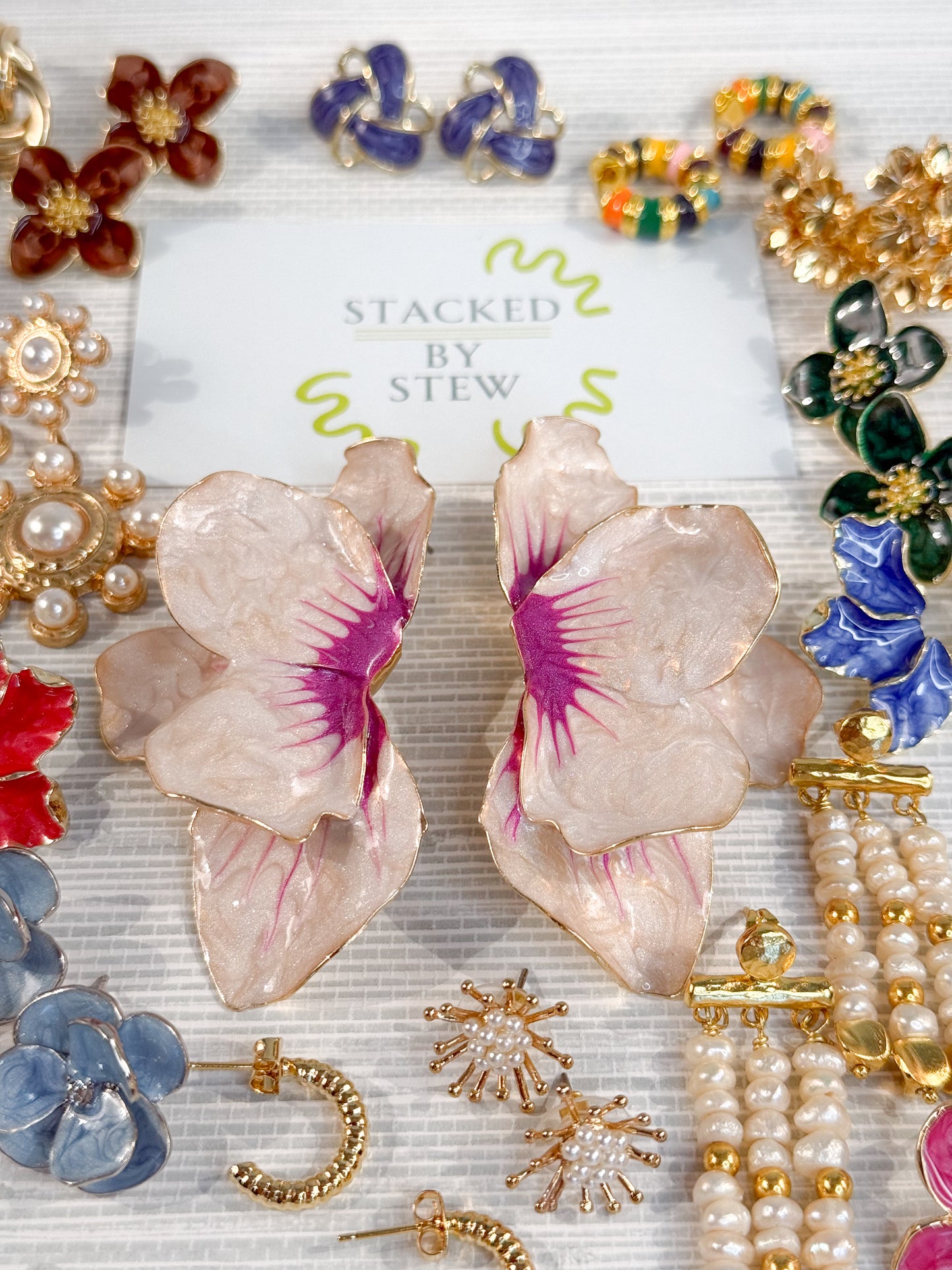 Blossom Hand Painted Earrings