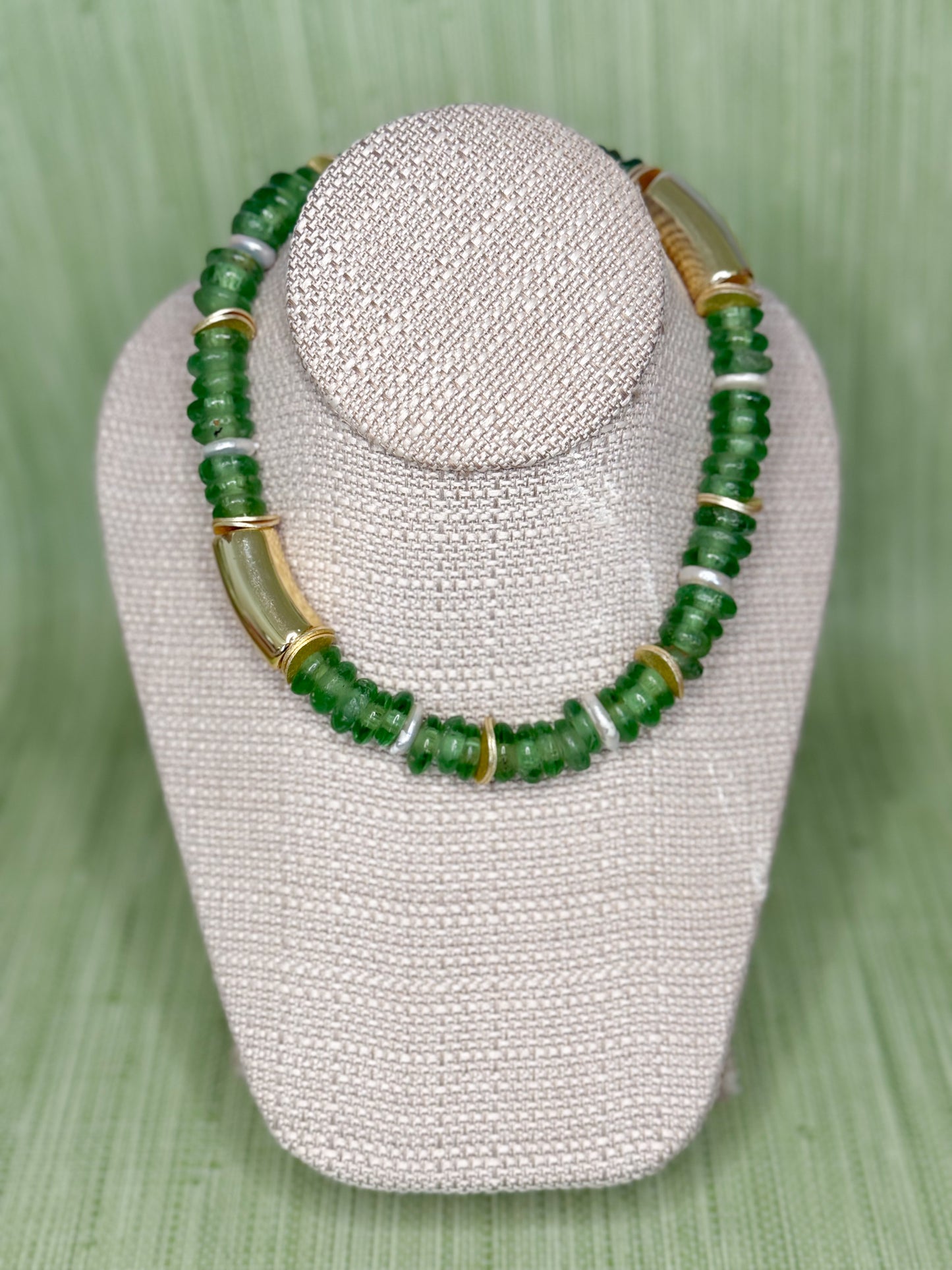 Silas Necklace Green