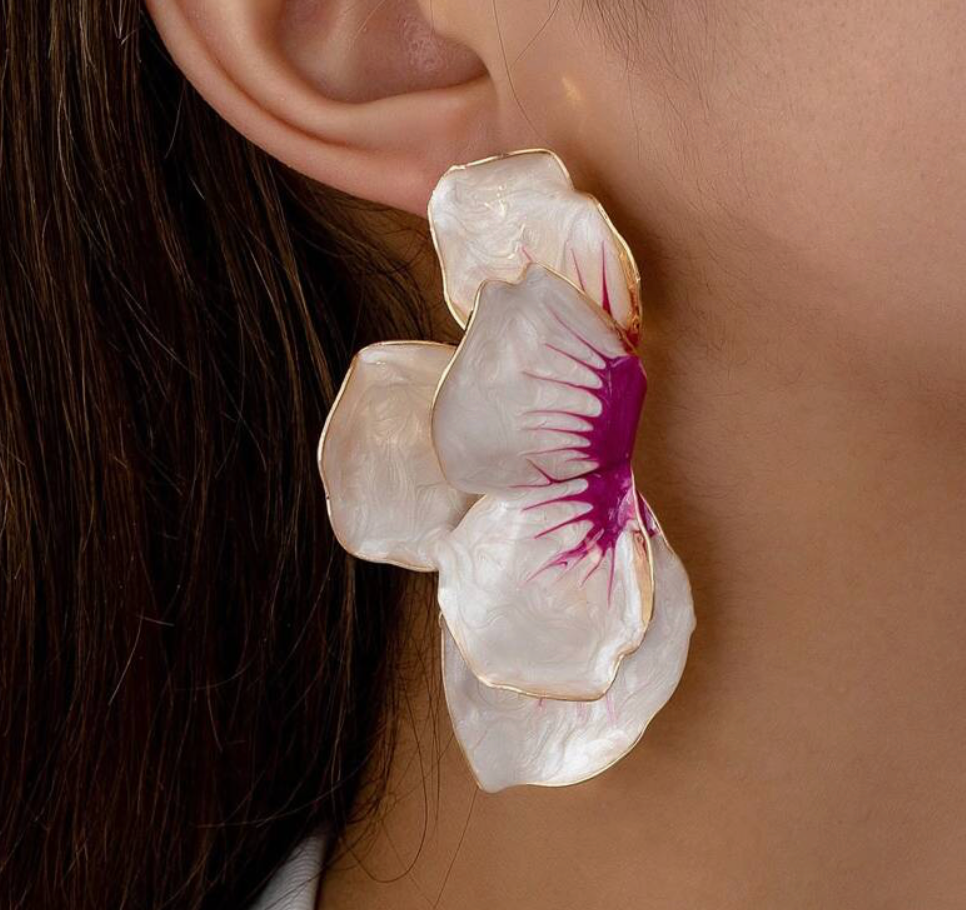 Blossom Hand Painted Earrings