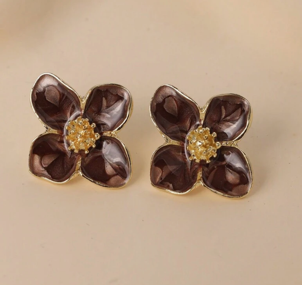 Caitlin Earrings Chocolate