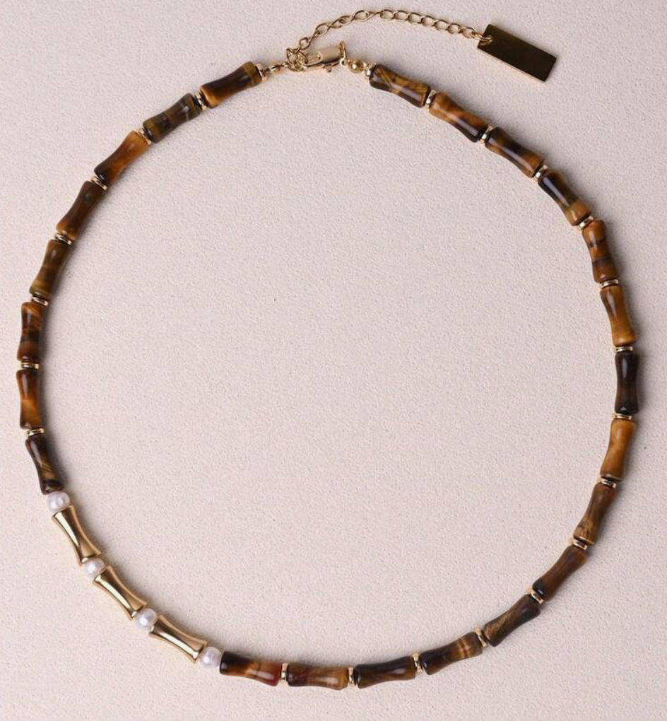 Bella Bamboo Necklace Tortoise