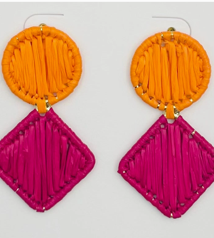 Tia Earrings Fuchsia