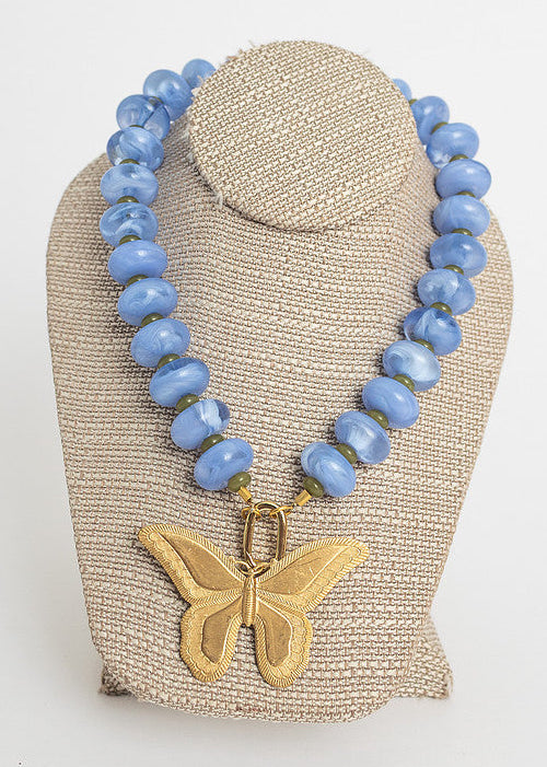 Orner Necklace Blue