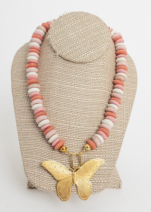 Brennan Necklace Pink