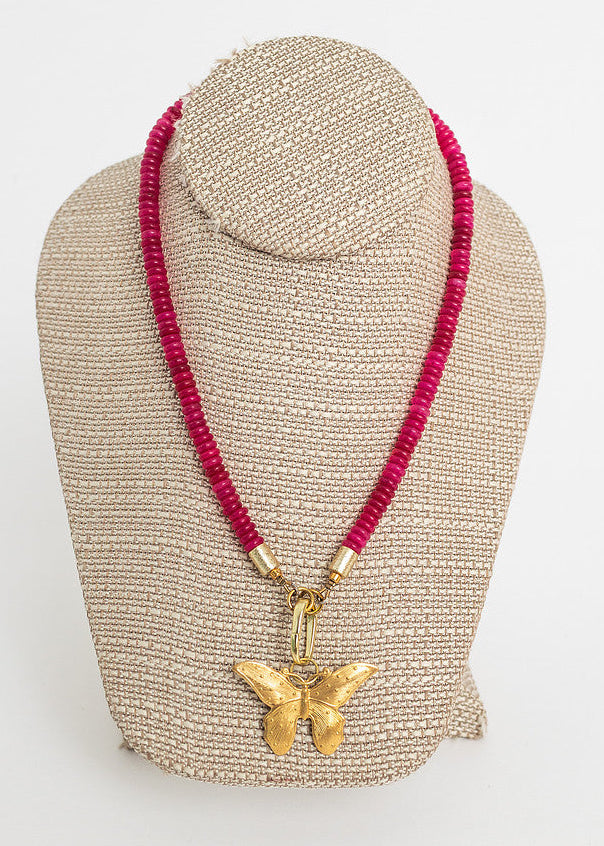 Ellis Necklace Hot Pink