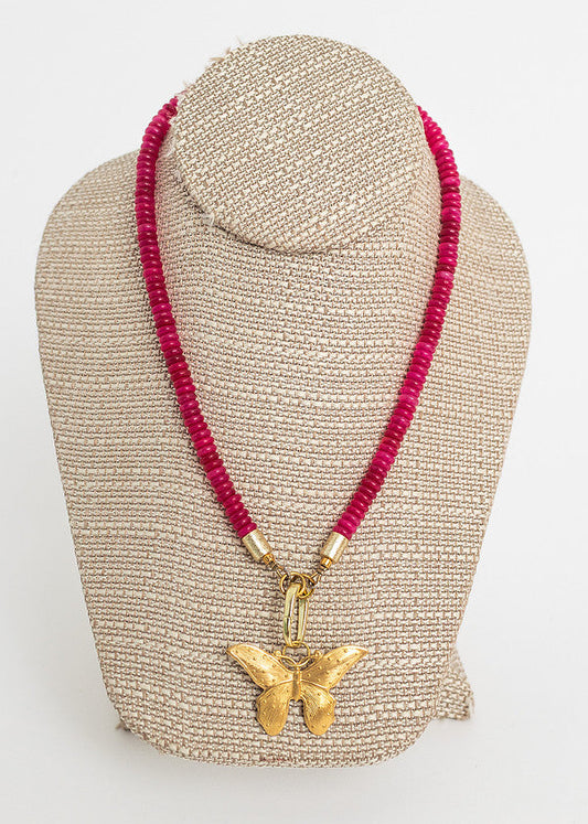 Ellis Necklace Hot Pink