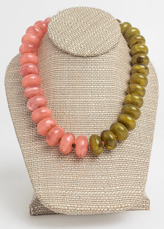 Lovein Necklace Pink/Green