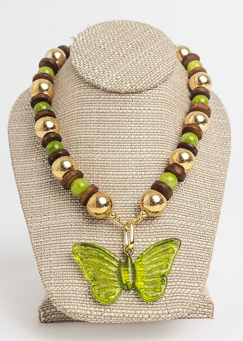Hallie Necklace Green