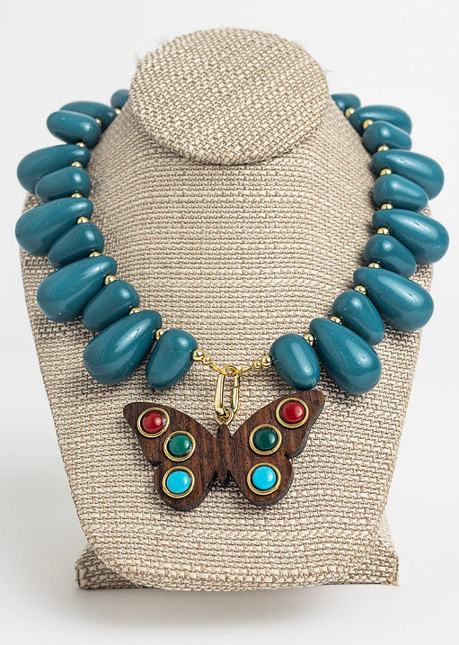 Wewers Necklace Peacock Teal
