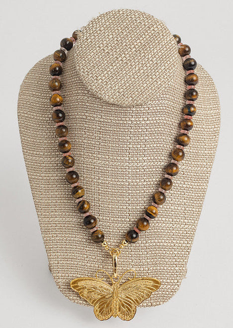 Herndon Necklace Chocolate/Pink