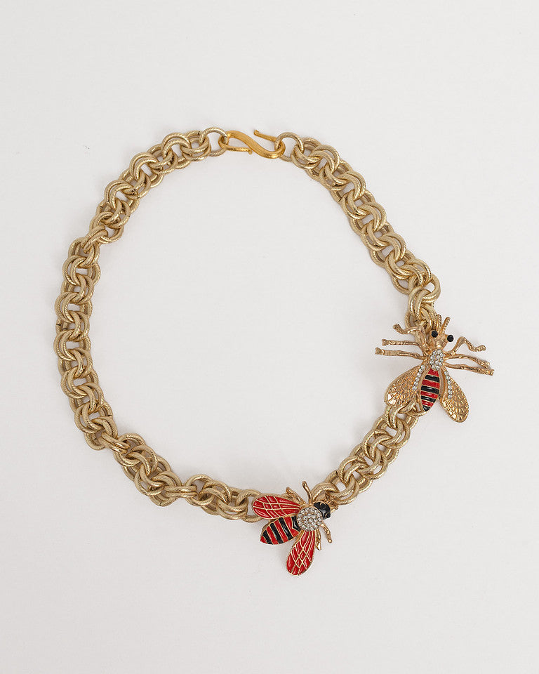 The Socialites Antique Brooch Necklace