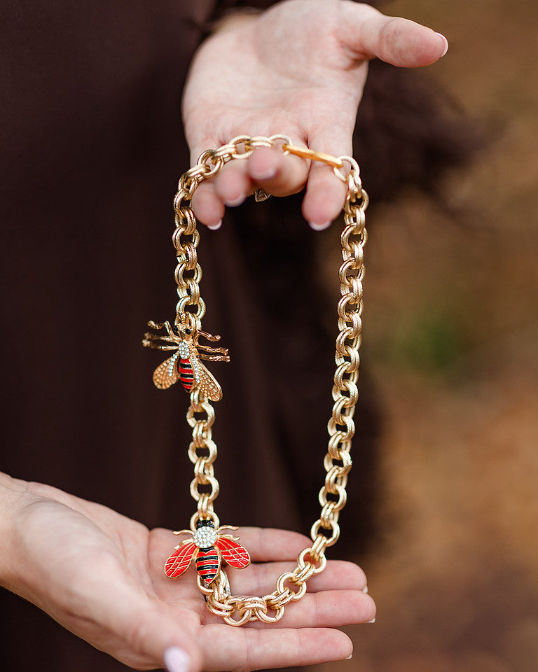 The Socialites Antique Brooch Necklace