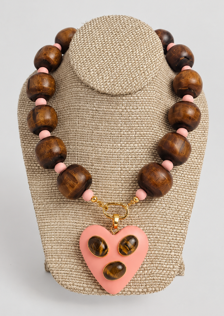 Robbins Necklace Pink