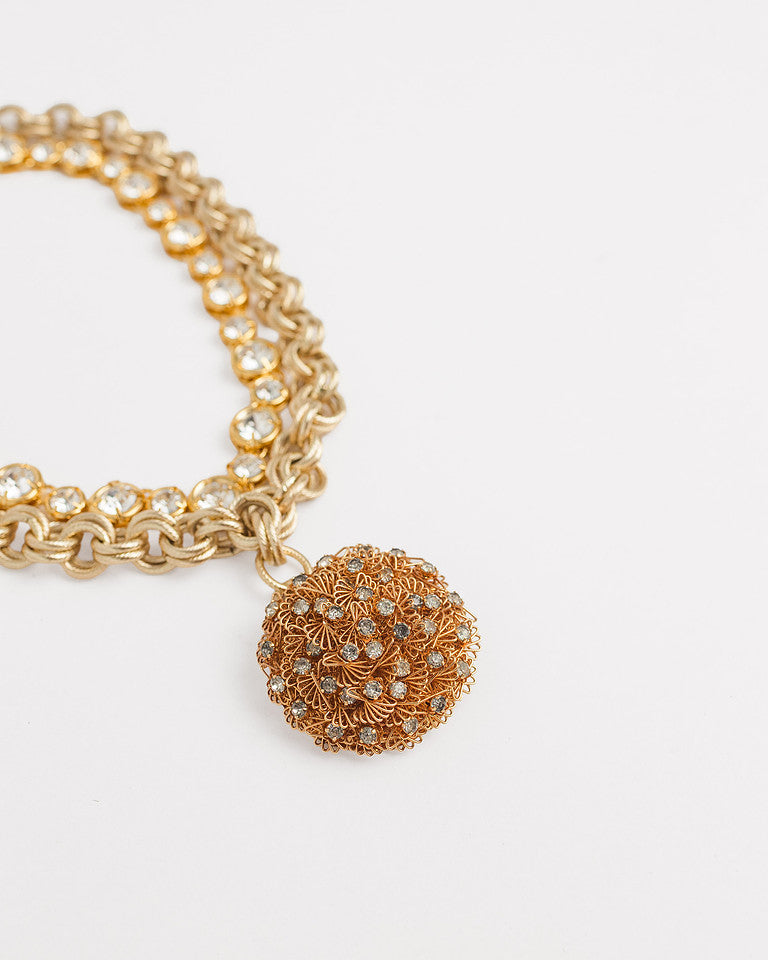 Grand Affair Antique Brooch Necklace