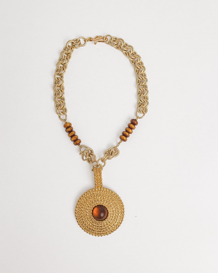 The Golden Age Antique Brooch Necklace