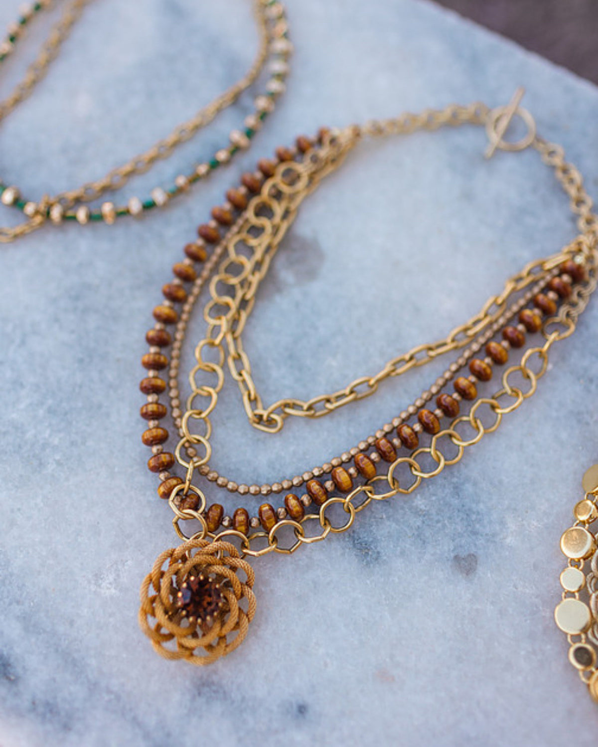 The Keepsake Antique Brooch Necklace