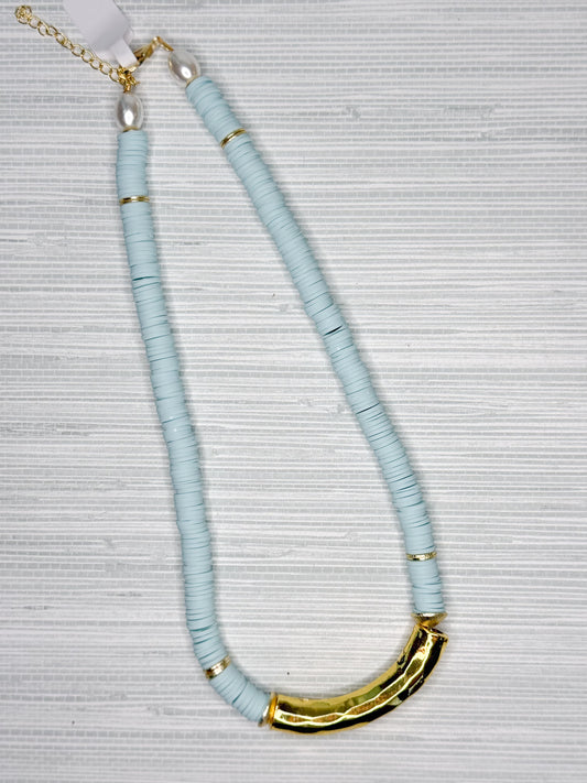 Grace Vinyl Necklace Seafoam