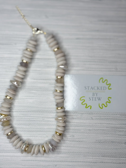 Jill Necklace Cream Multi