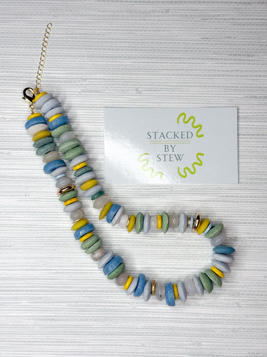 Jill Necklace Citron Multi