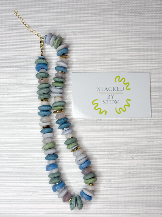 Jill Necklace Blue/Green Multi