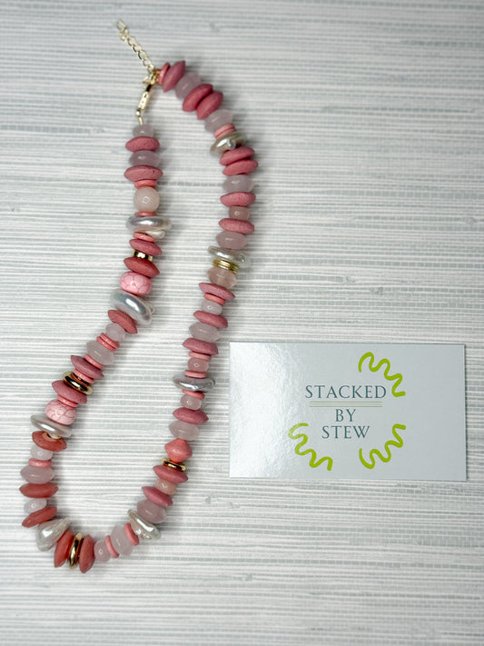 Jill Necklace Rose